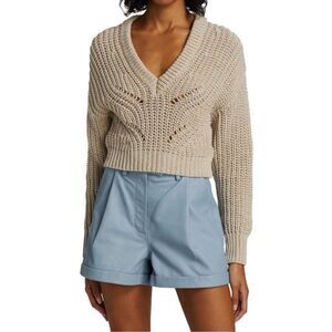 Remain Elise Organic Chunky Knit Sweater Tan  Size 10